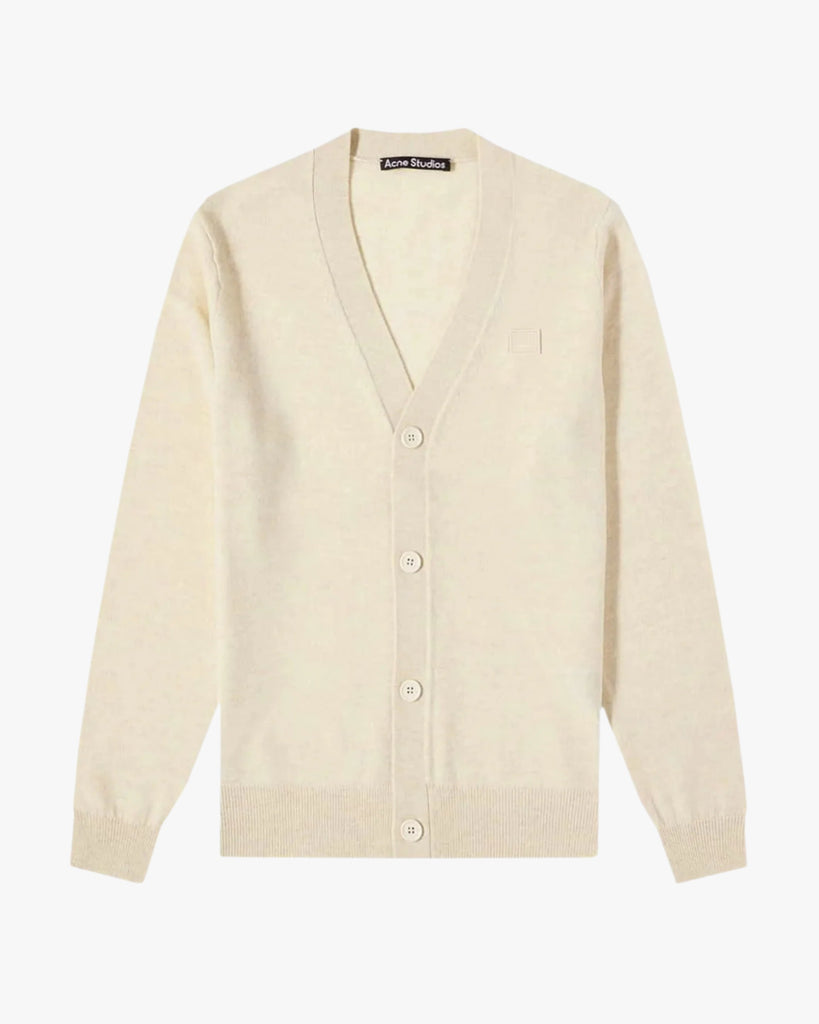 V Neck Face Cardigan Acne Studios WORKSHOP