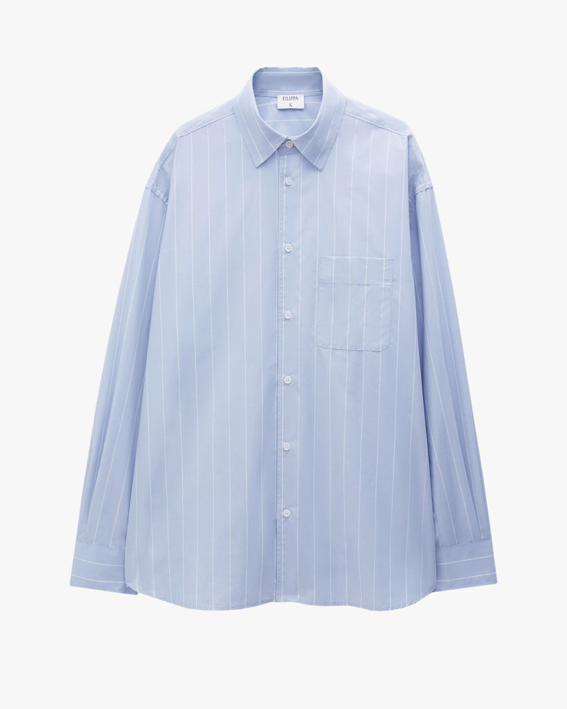 Filippa K Man Poplin Stripe Shirt WORKSHOP