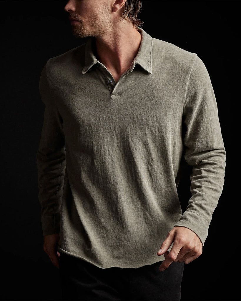 James perse shop long sleeve polo