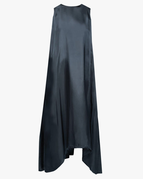 ACNE Studios Women's Silk Maxi Dress Sleeveless Pure Acid high quality Gray Black Sz 38 RARE