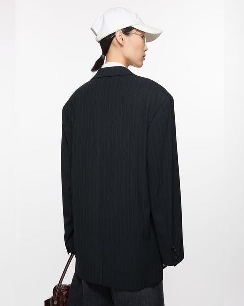 Oversized Pinstripe Jacket