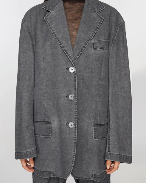 Coated Canvas Suiting Jacket