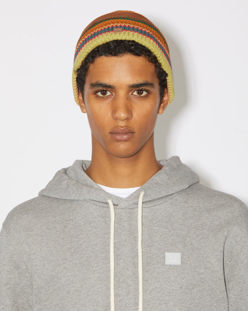 Striped Face Beanie