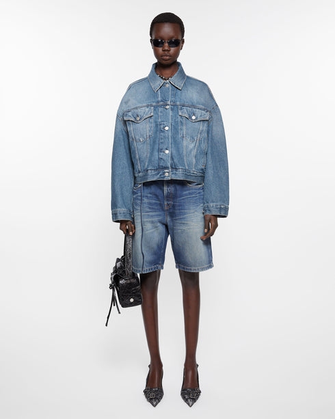 Morris Cropped Blue Denim Jacket Acne Studios WORKSHOP