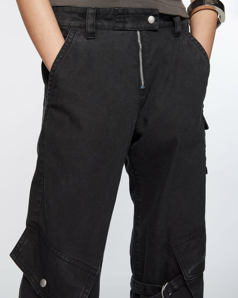 Coated Cotton Cargo Trouser