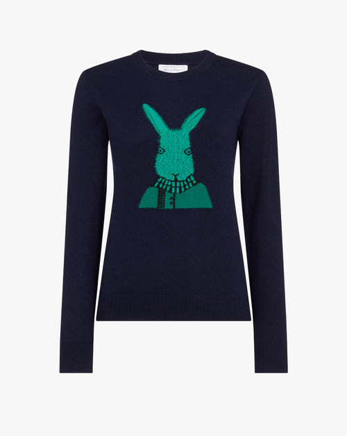 Green Bunny Wool Jumper