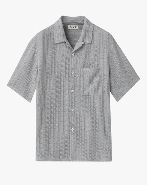 Cable Knit S/S Shirt