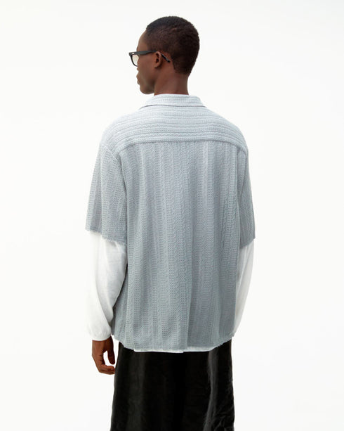 Cable Knit S/S Shirt