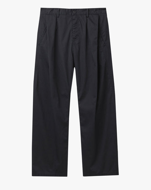 Deep Pleated Curved Pant