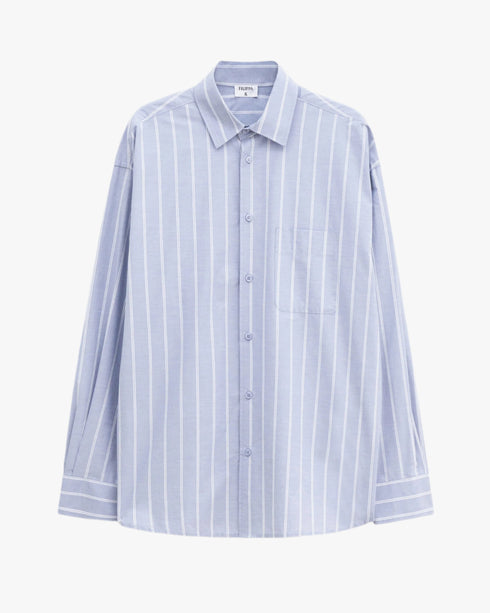 Striped Cotton Poplin Shirt