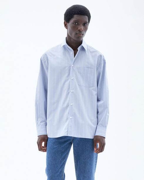 Striped Cotton Poplin Shirt