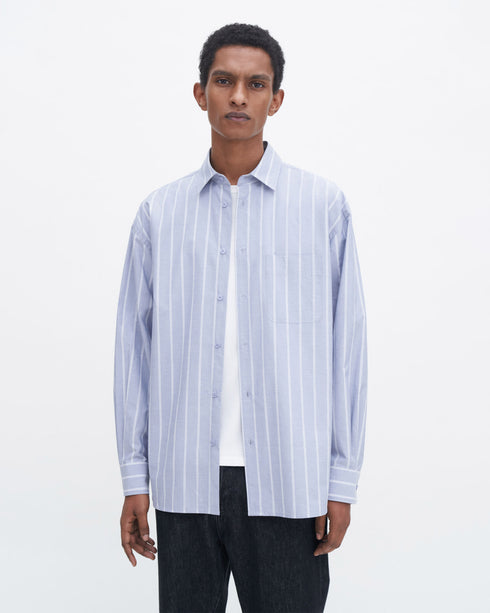 Striped Cotton Poplin Shirt