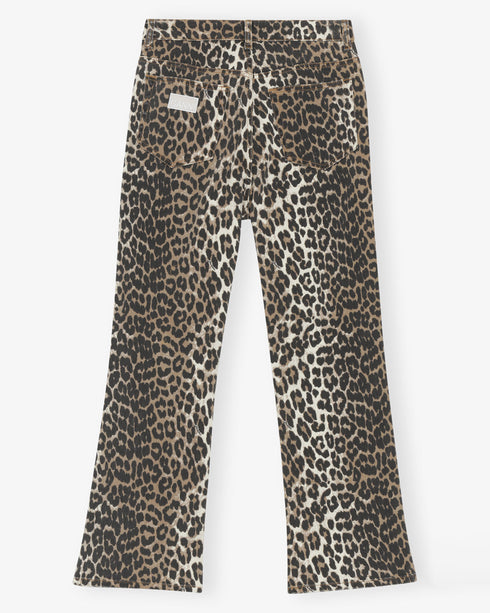 Betzy Cropped Leopard Print Jean