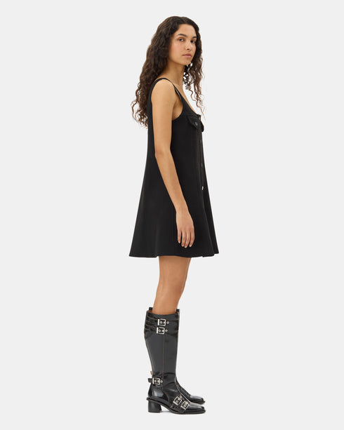 Bonded Crepe Mini Dress