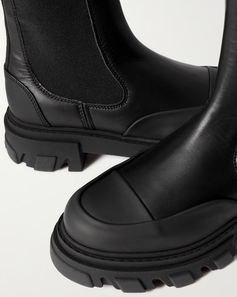 Cleated Mid Chelsea Boot | GANNI | WORKSHOP