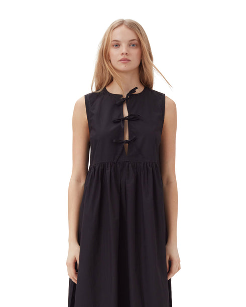 Cotton Poplin Midi Dress