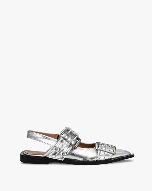 Buckle Ballerina Metallic