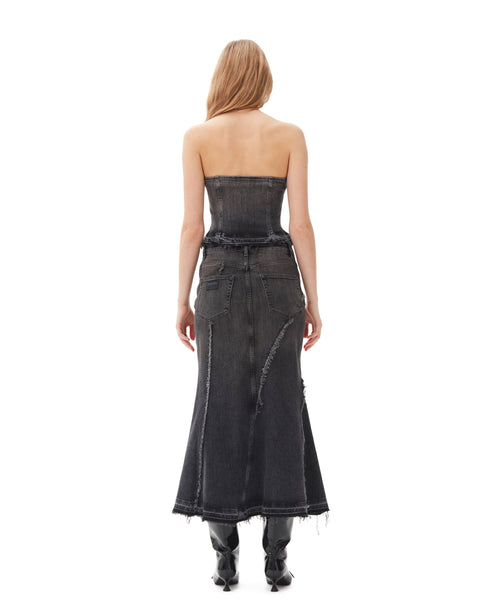 Tint Edge Denim Long Skirt