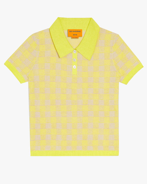 Gingham Shrunken Polo