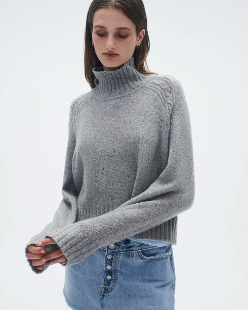 Cropped Turtleneck