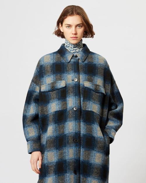 Isabel marant hotsell etoile checked coat