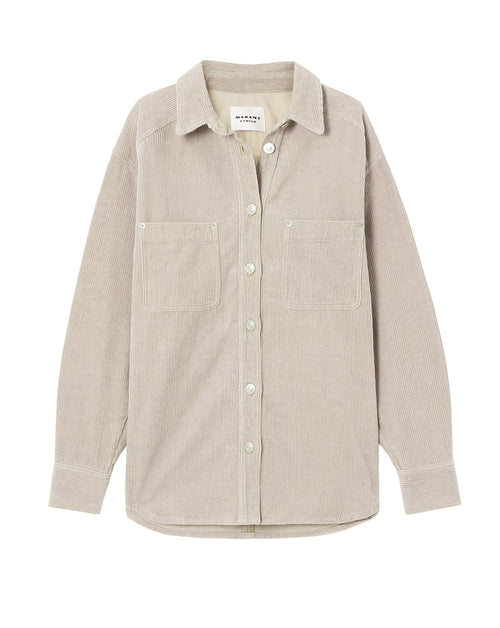 Randal Corduroy Cotton Linen Overshirt
