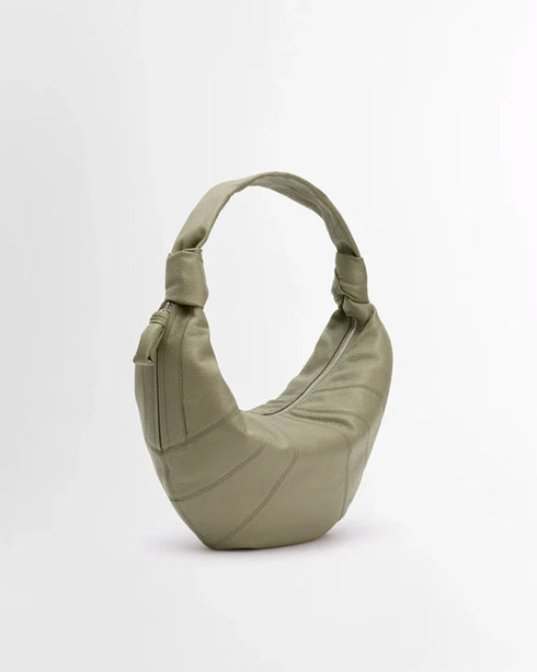 Fortune Croissant Bag - Grained Leather