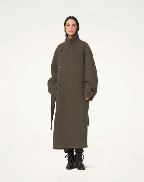 Signature Double Face Hooded Wrap Coat - Ready-to-Wear