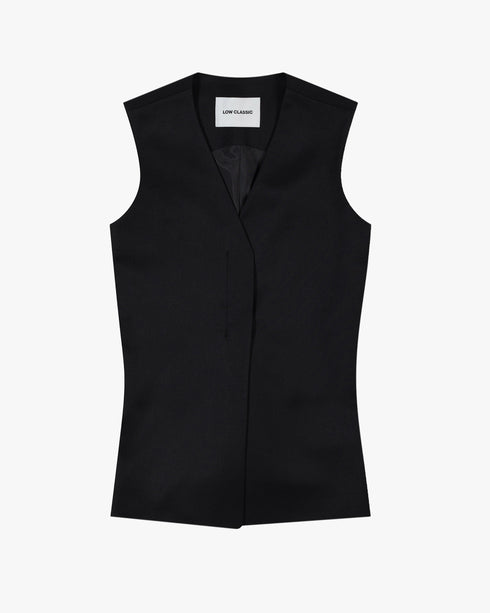 Waist Point Wool Vest