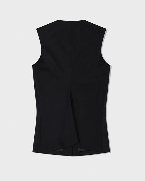 Waist Point Wool Vest