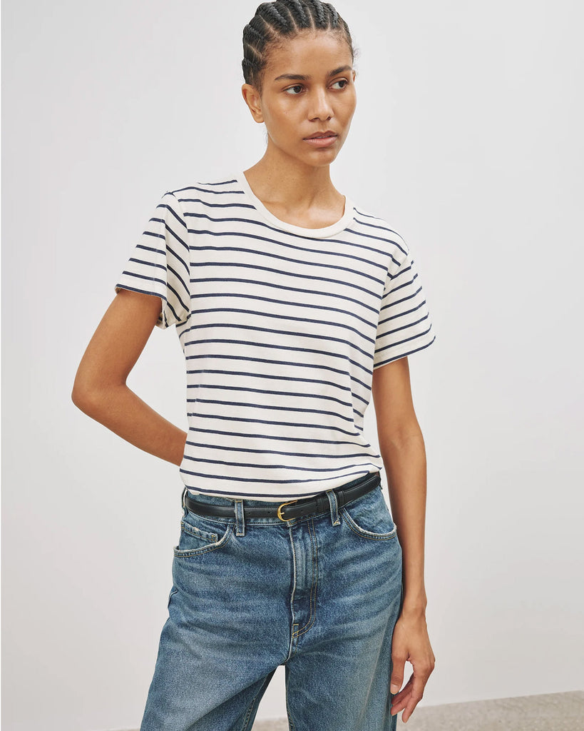 Mariela Striped Crewneck Tee | Nili Lotan | WORKSHOP