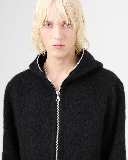 Full Zip Wool Hood