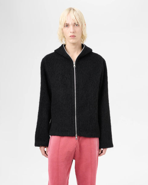 Full Zip Wool Hood