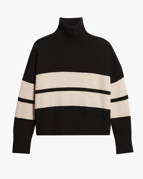 Malo Poloneck Stripe Sweater