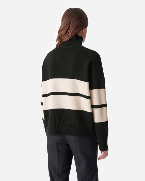 Malo Poloneck Stripe Sweater