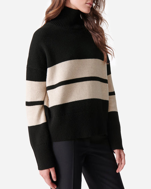 Malo Poloneck Stripe Sweater