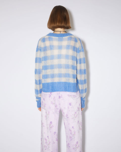 Gingham Double Mohair Sweater