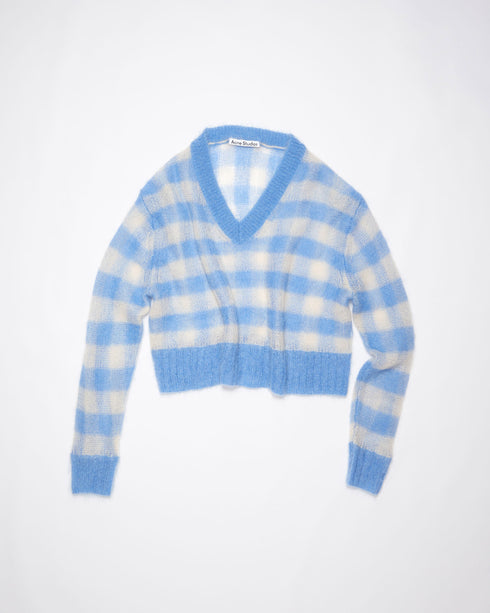 Gingham Double Mohair Sweater