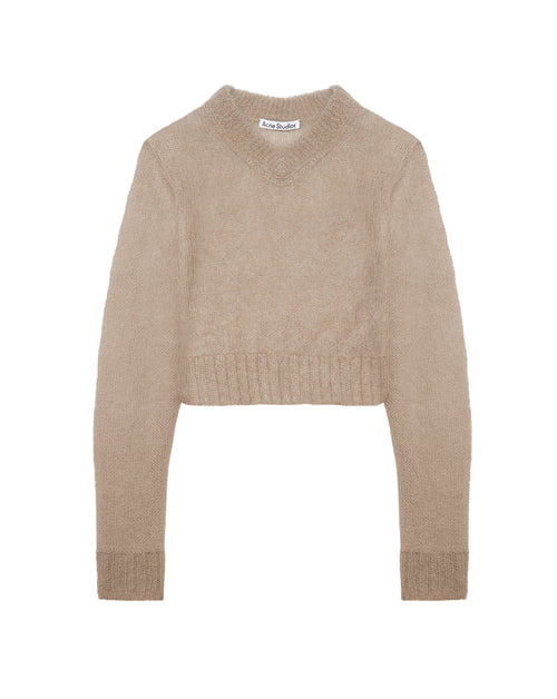 Double Mohair V-Neck Sweater | Acne Studios | WORKSHOP