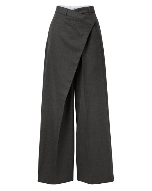 Red Wrap Around Trousers, Wrap Pants, Palazzo Pants, Flares